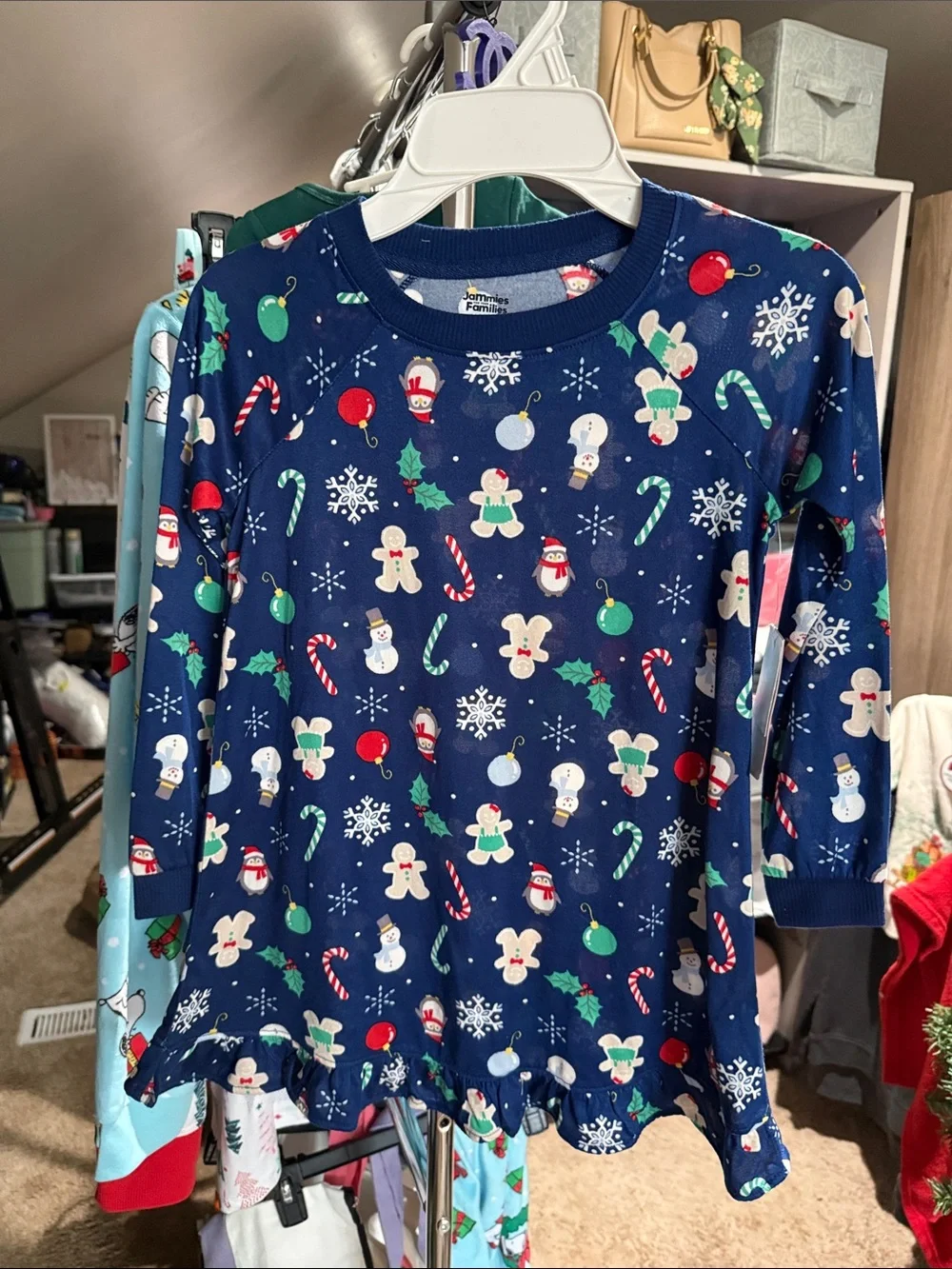 Children's Navy Blue Holiday Gown -size 4/5